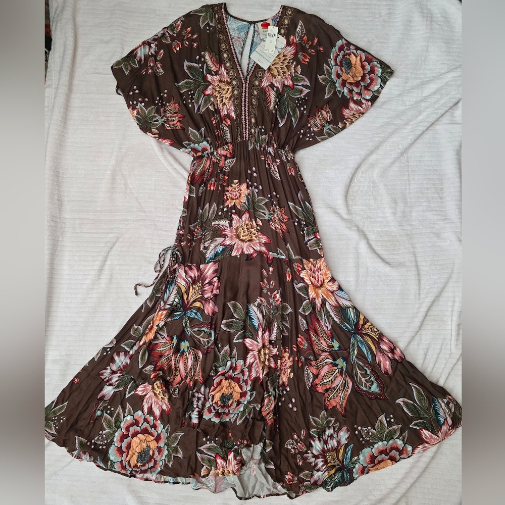 Anthropologie Farm Rio Floral Maxi Dress - Picture 9 of 11